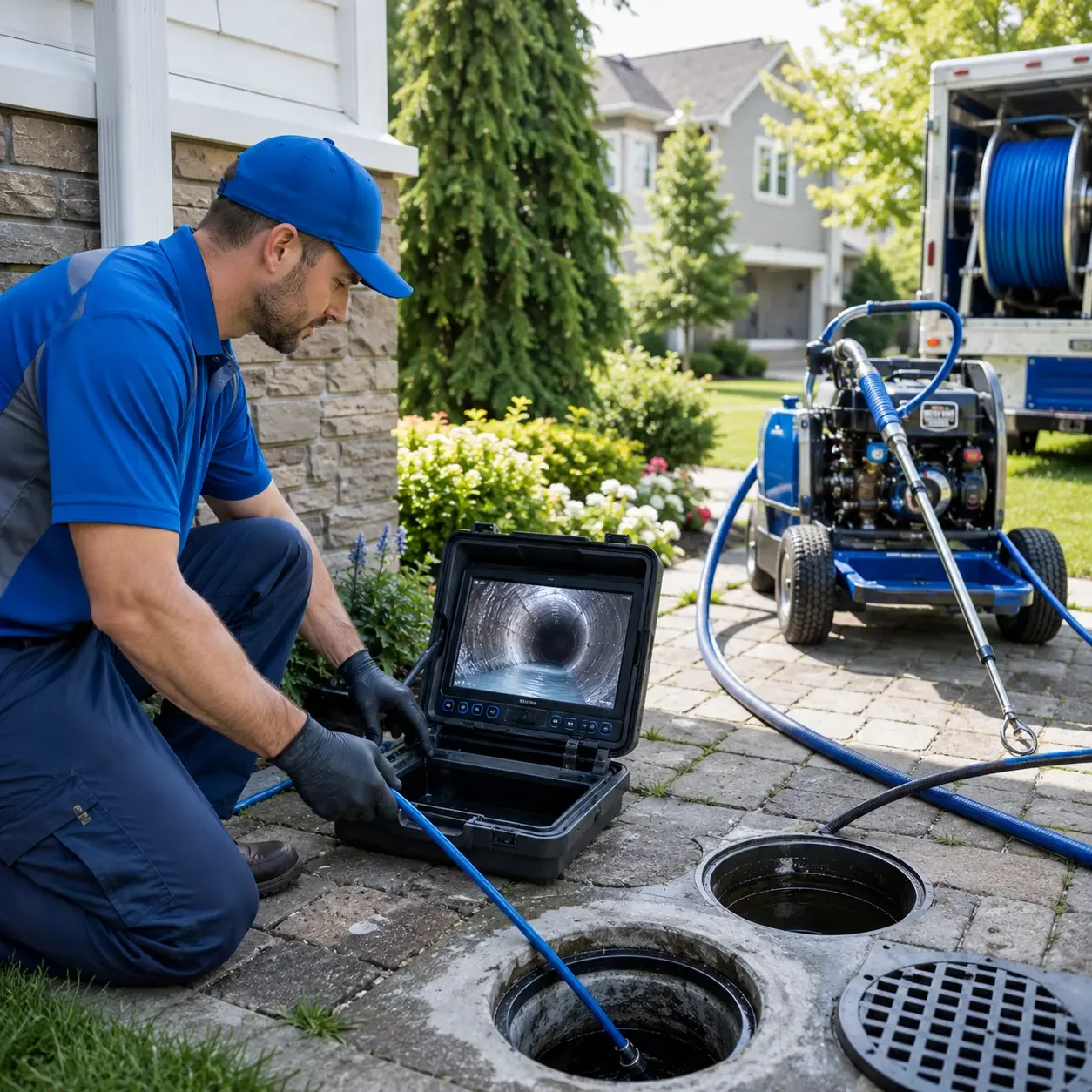 Outdoor drain cleaning professionals serving Clare, MI