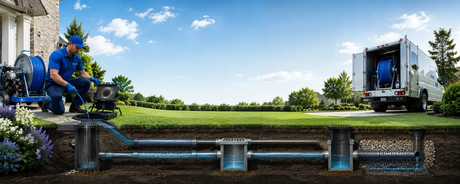 Outdoor drain cleaning information for Clare, MI